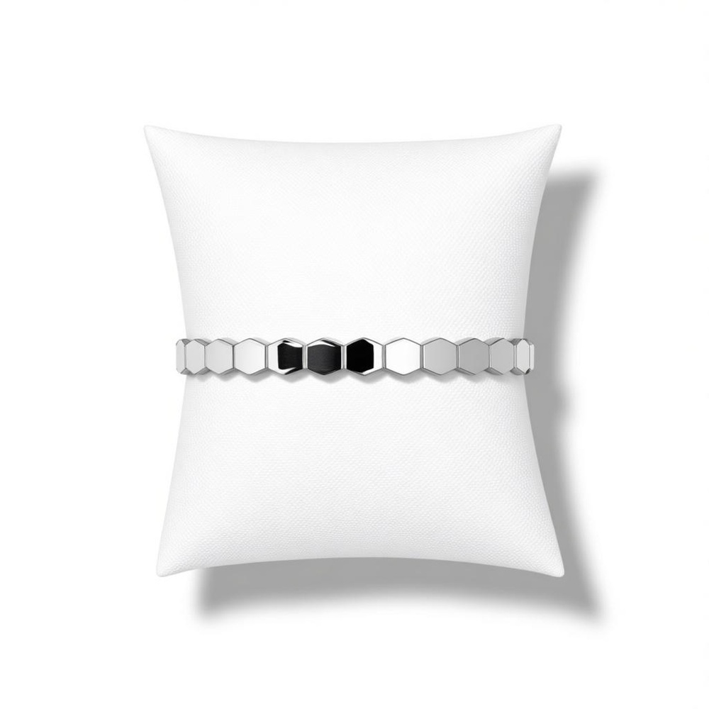 Hexagon Silver Bracelet